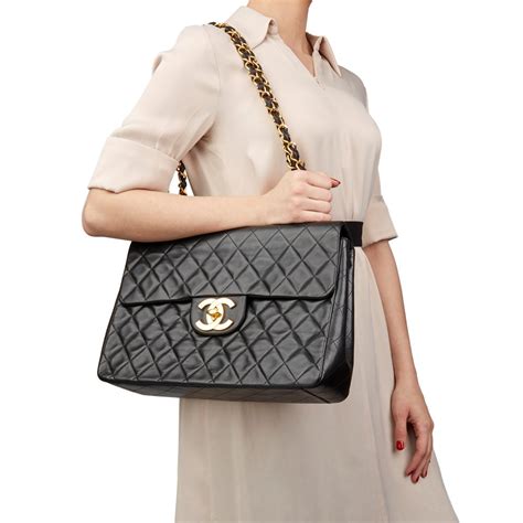 chanel maxi white bag|chanel xl classic flap bag.